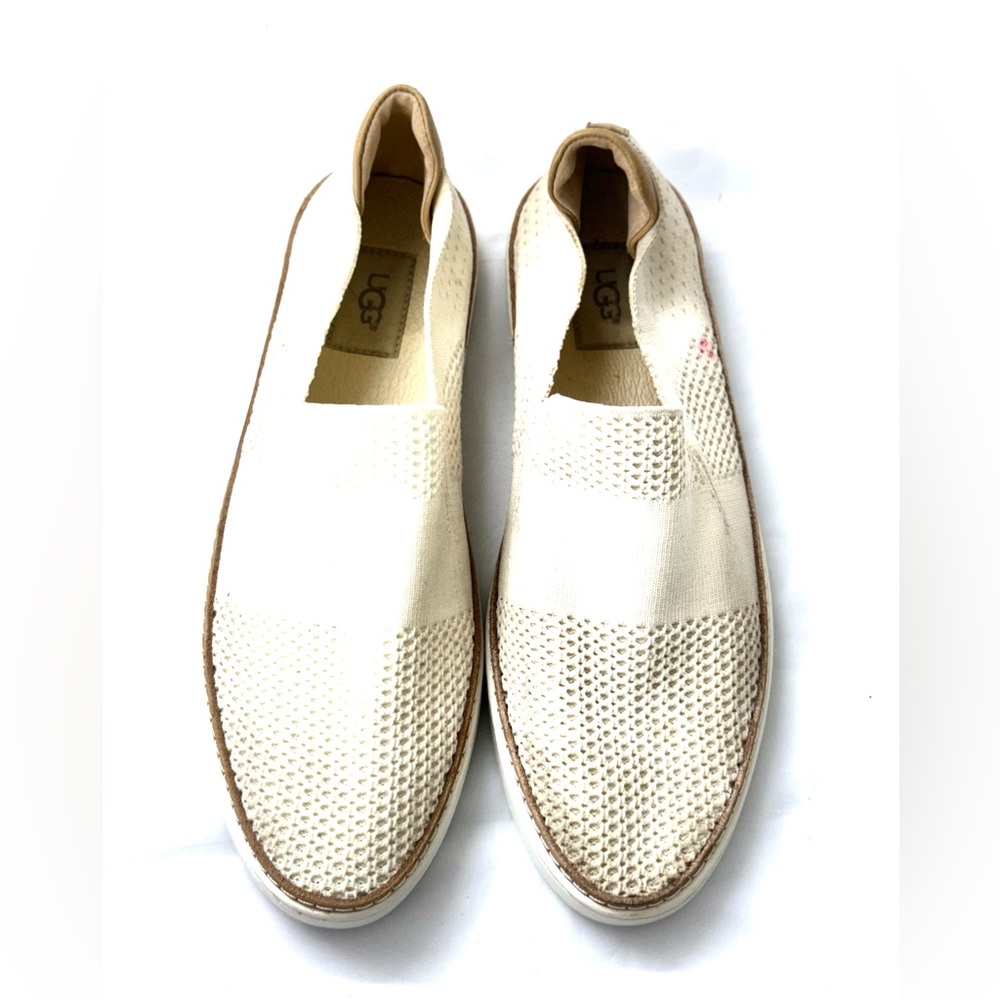 UGG‎ Womens Sammy Slip On Hyper Weave Casual Sneakers,White,Size 10